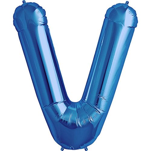 Mini Blue Foil Balloon - Letter