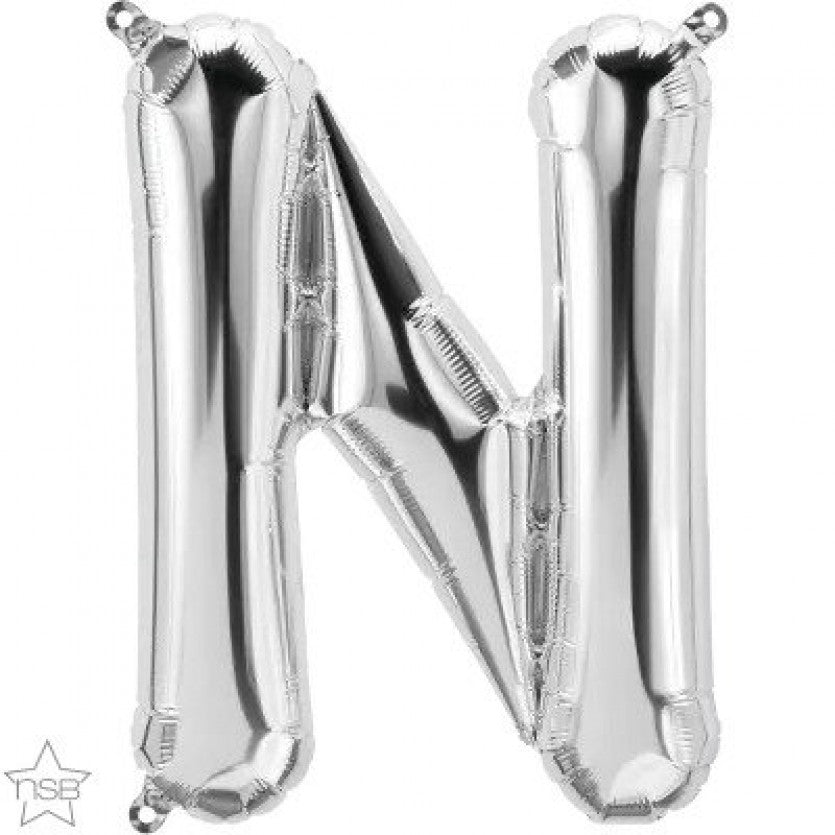 Mini Silver Foil Balloon - Letter