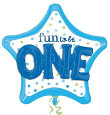 Fun To Be ONE Boy Foil Balloon