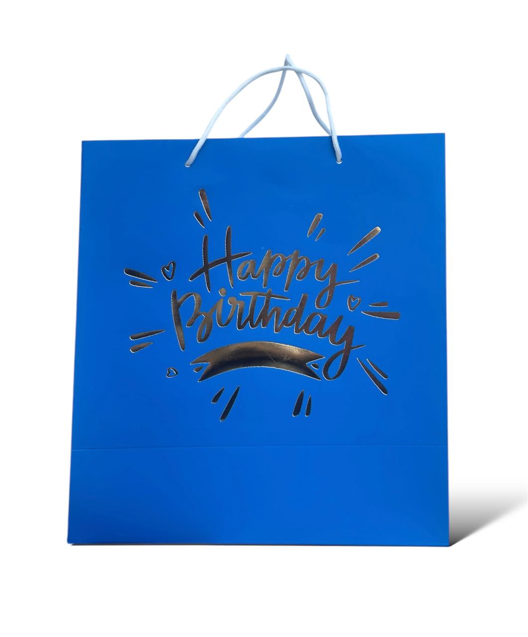 HAPPY BIRTHDAY BLUE GIFT BAG