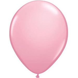 Color Latex Balloon Size: 11 in - Pink