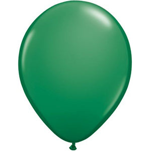 Color Latex Balloon Size: 11 in - Green
