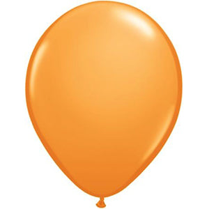 Color Latex Balloon Size: 11 in - Orange