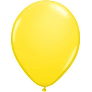 Color Latex Balloon Size: 11 in - Yellow