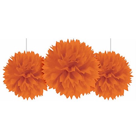 Orange Fluffy Decorations