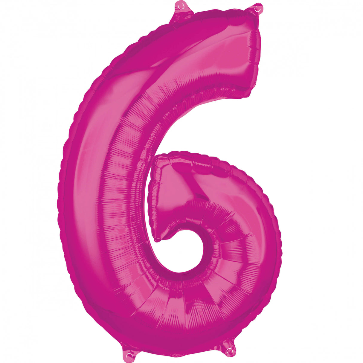 Mini Pink Foil Balloon - Number 6