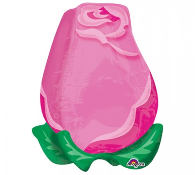 Pink Rose Bud Balloon