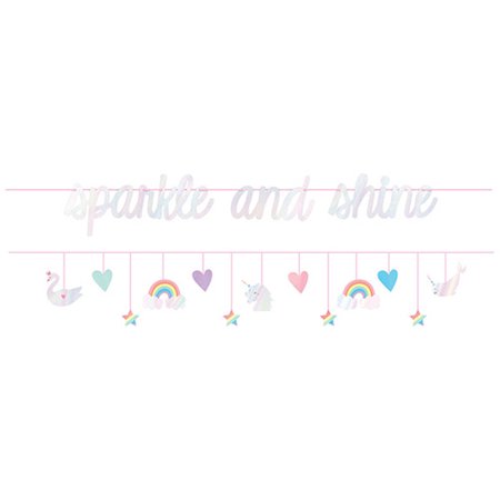 Happy Birthday Magical Rainbow Deluxe Banner