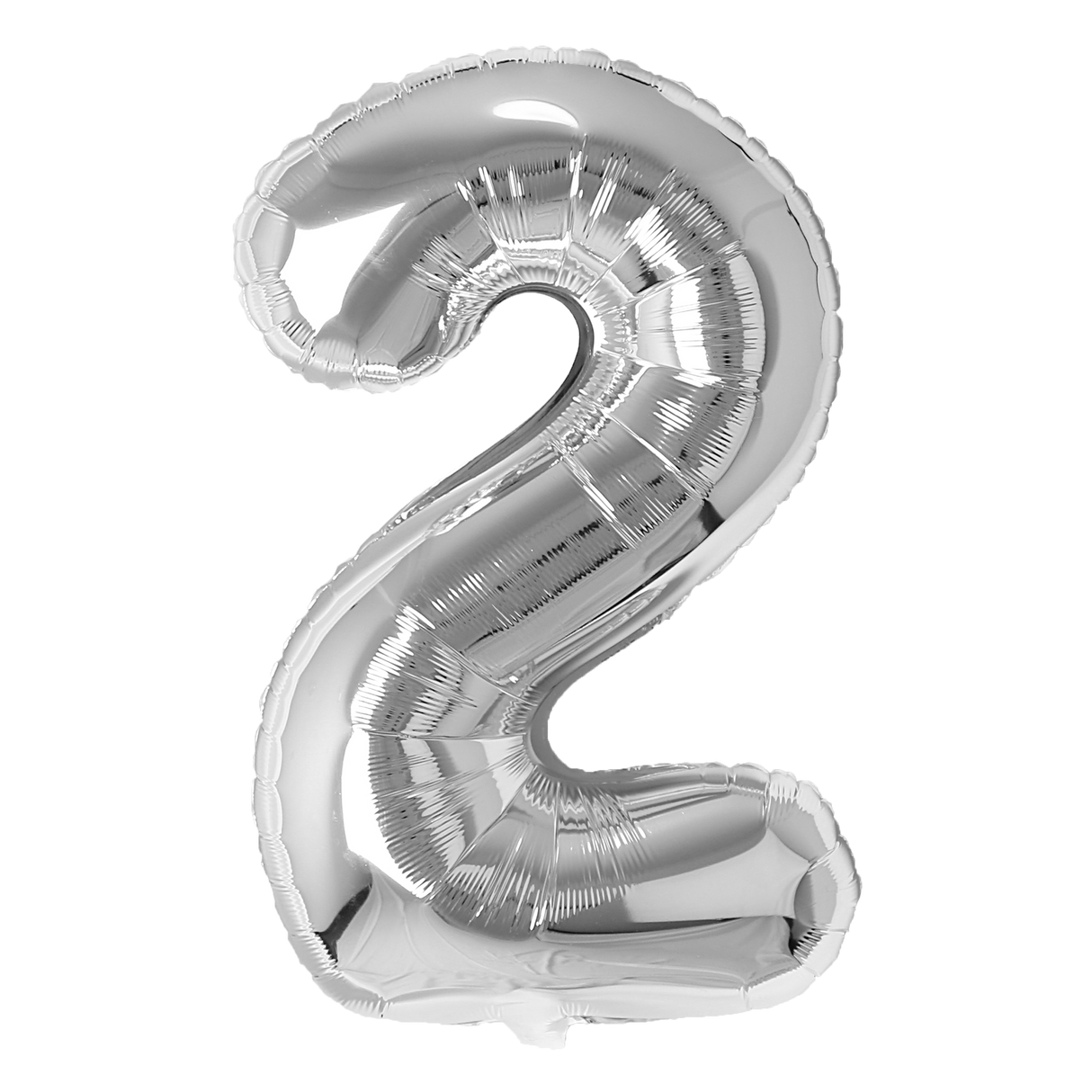 Number Balloons Silver