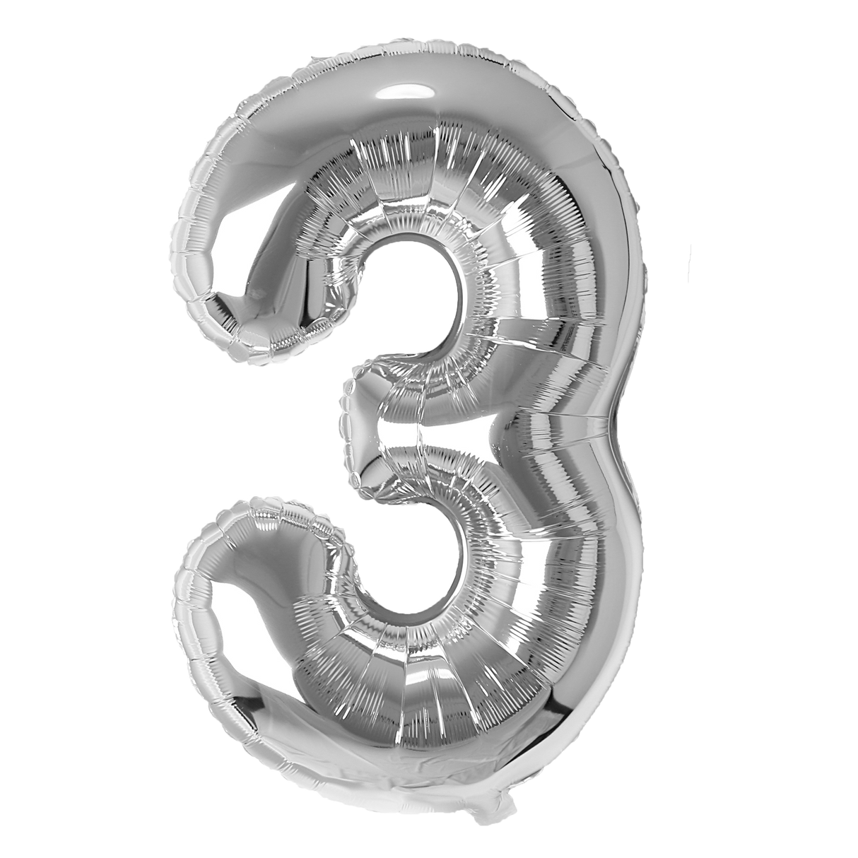 Number Balloons Silver