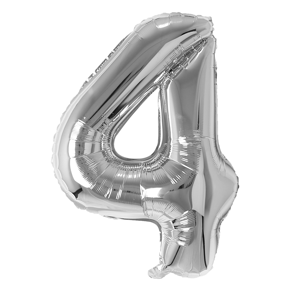 Number Balloons Silver