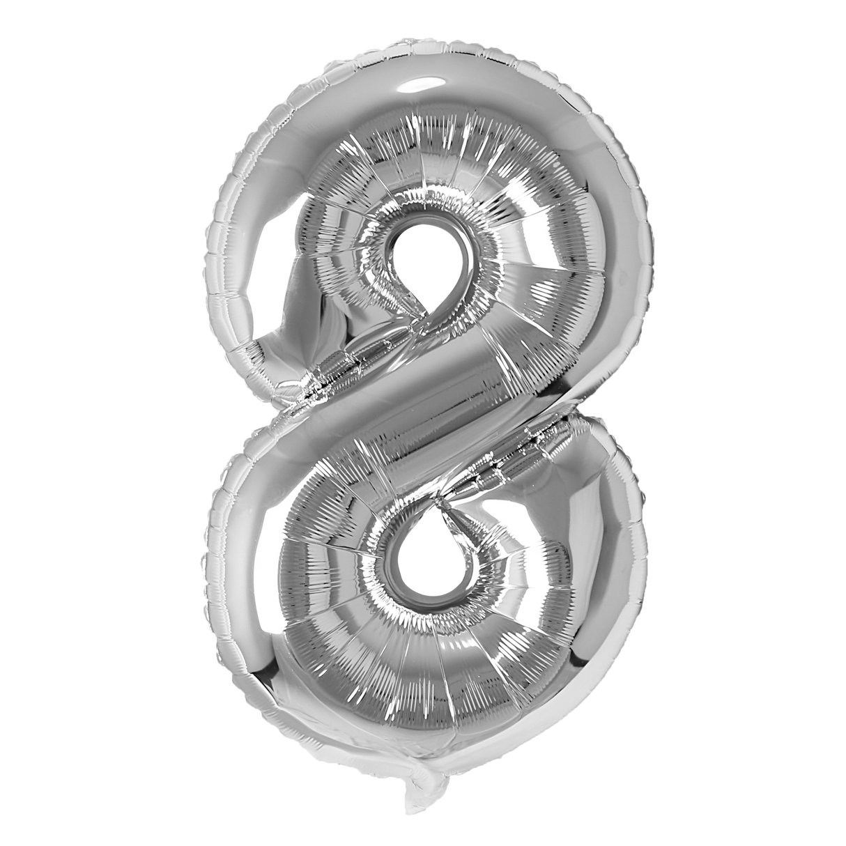Number Balloons Silver
