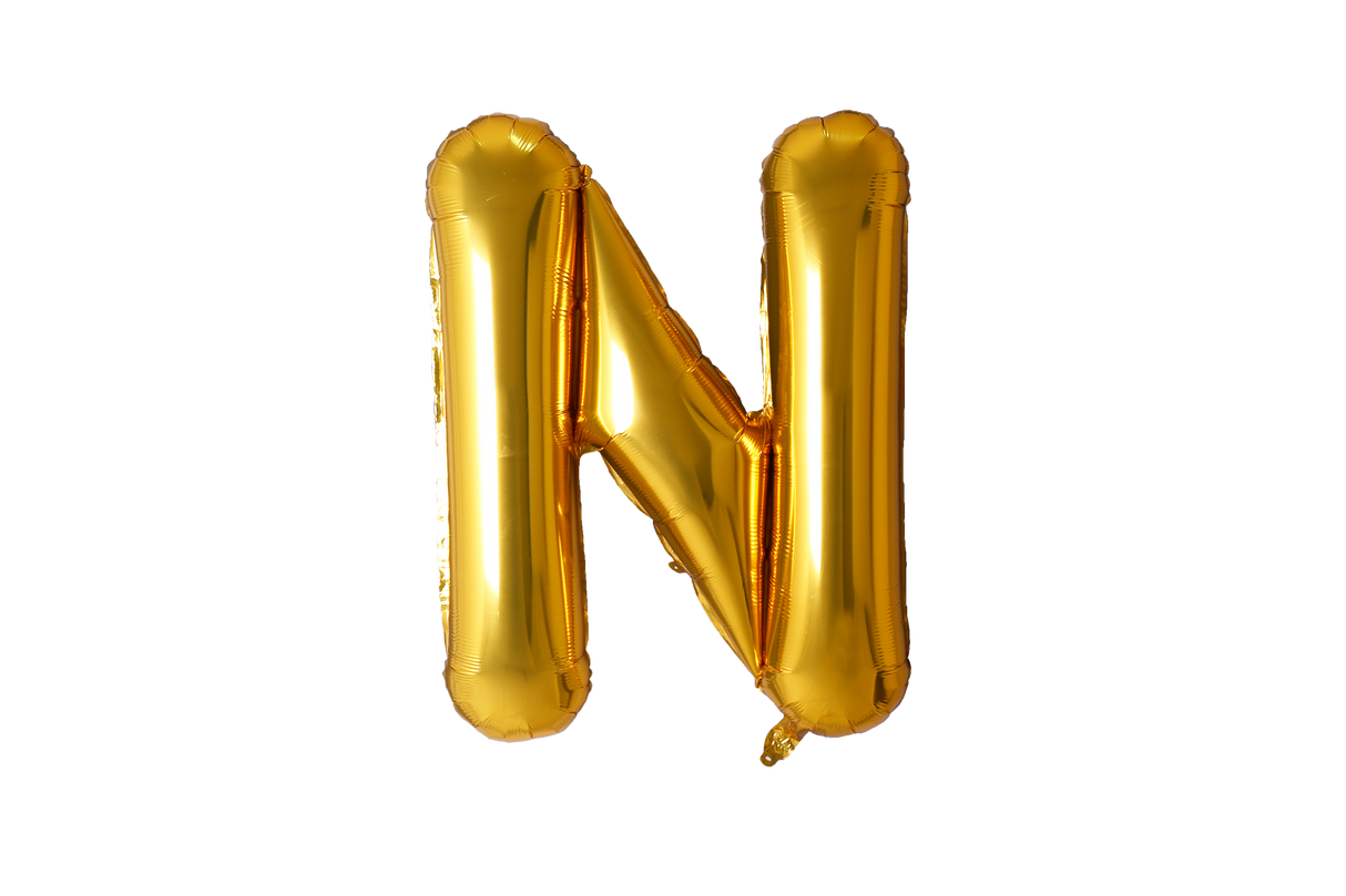 40 Inch Letter Balloons Gold