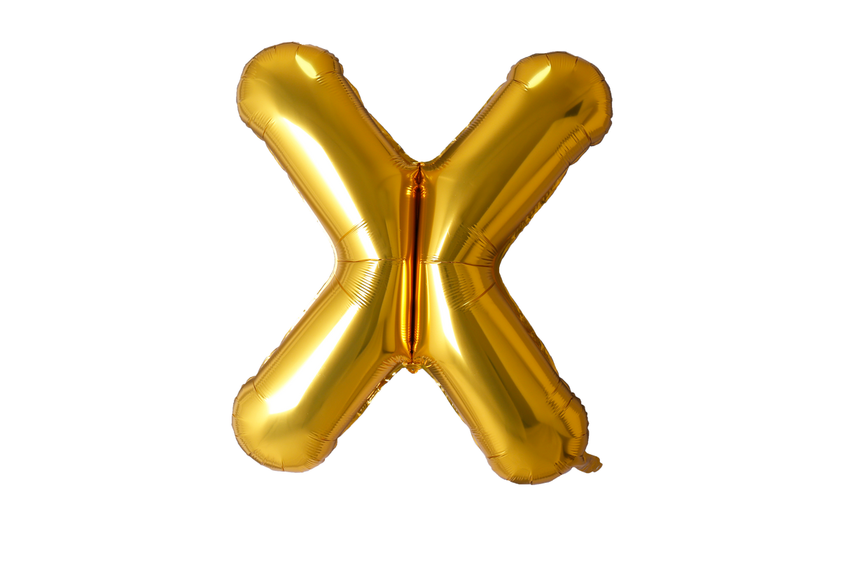 40 Inch Letter Balloons Gold