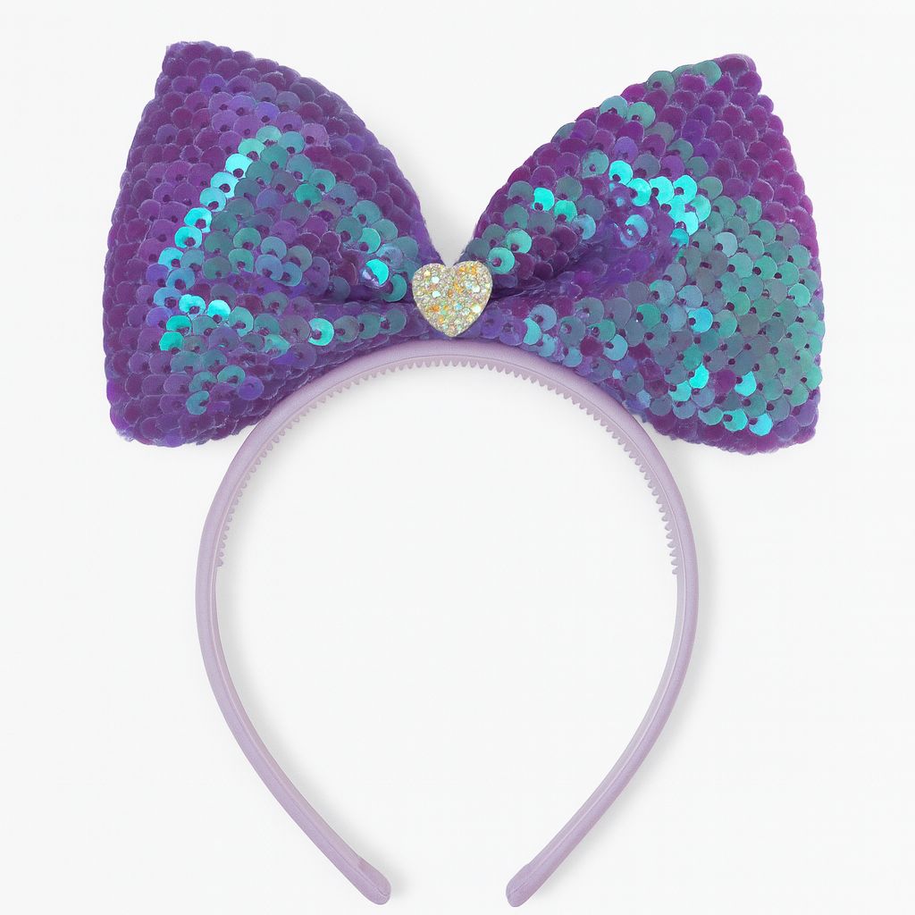 SEQUIN BOW HEAD BAND