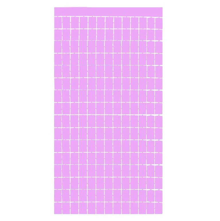PURPLE FOIL SQUARE CURTAIN