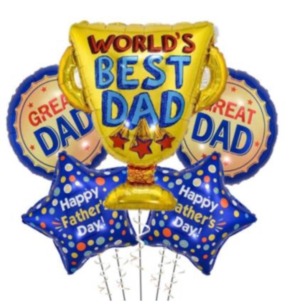 BEST DAD TROPHY BALLOON BOUQUET