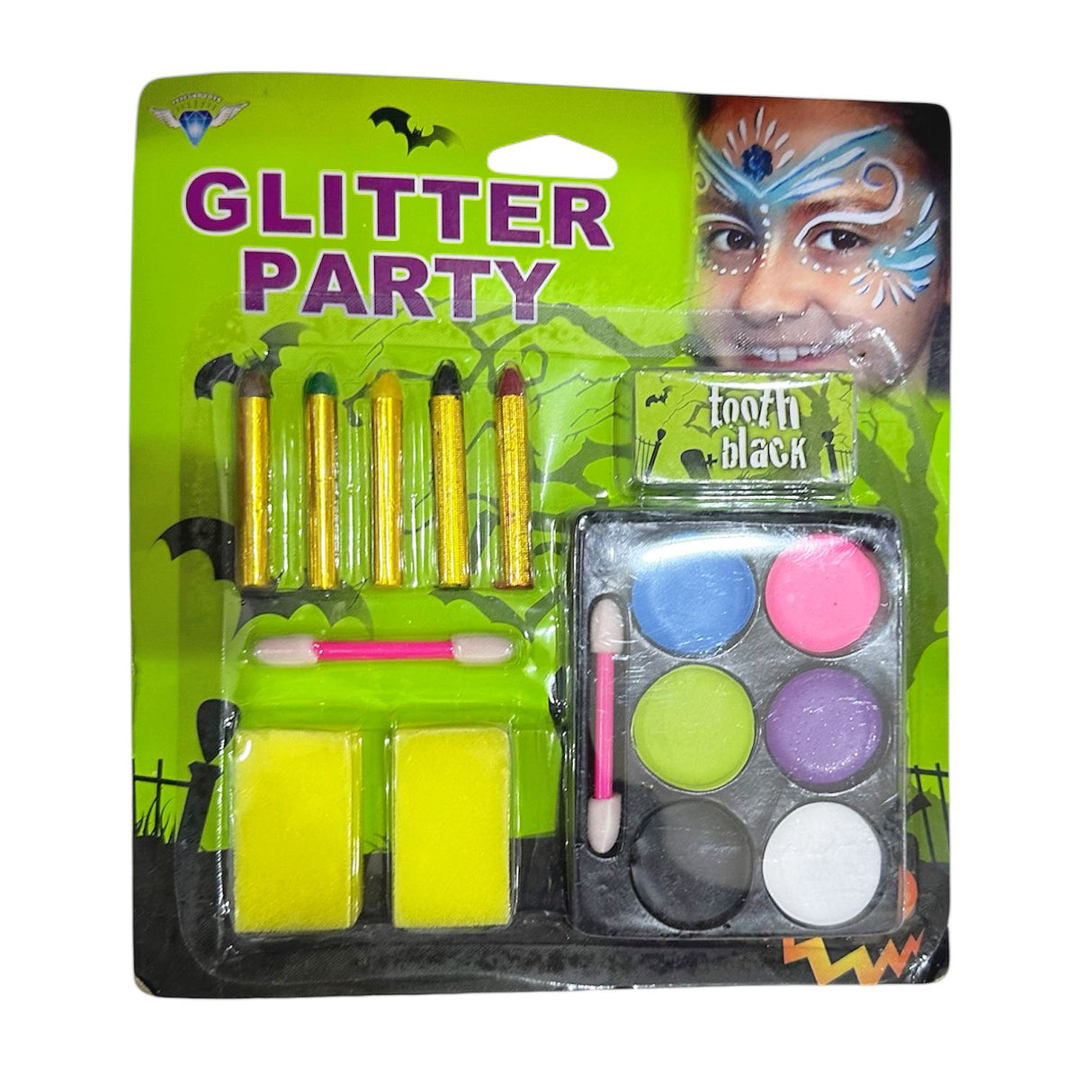 Glitter Face Painting Set