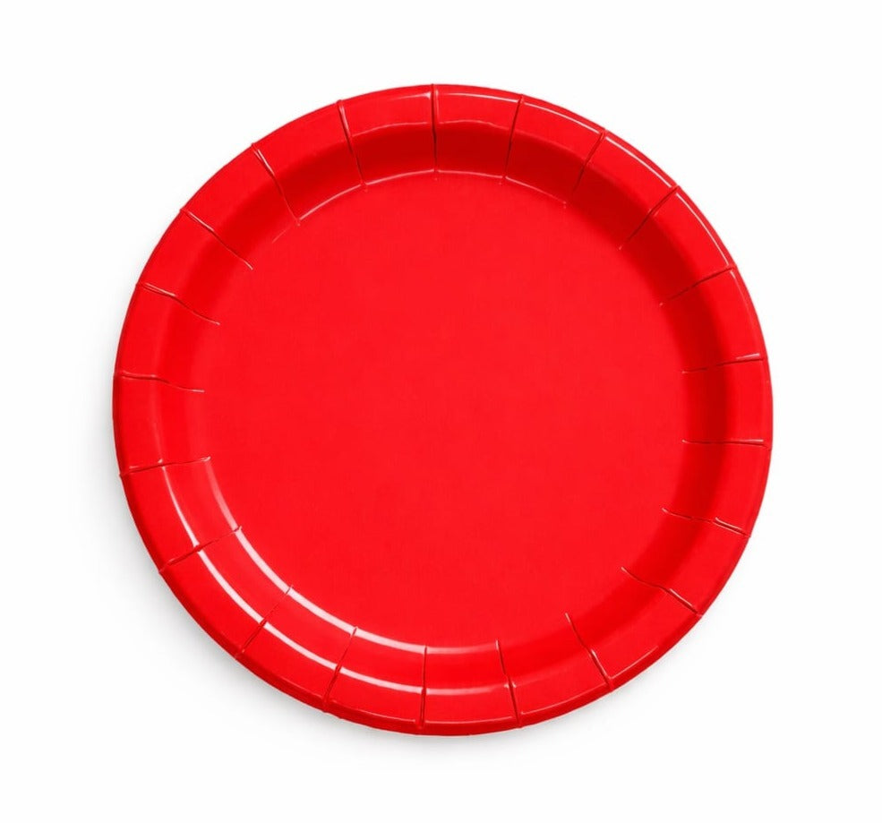 RED PLATE 8 PCS