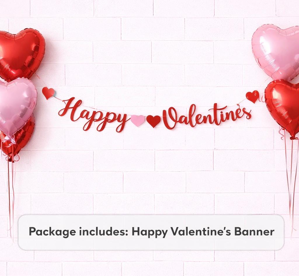 HAPPY VALENTINE'S LETTER BANNER