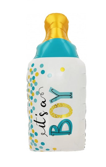 IT'S A BOY BABY BOTTLE LARGE SHAPE BALLOON