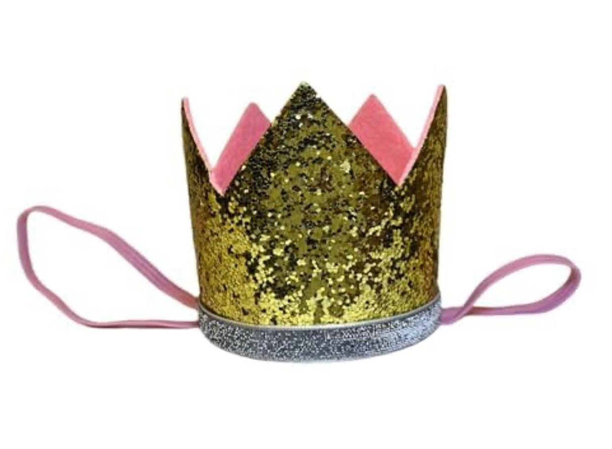 MINI GLITTER CROWN GOLD