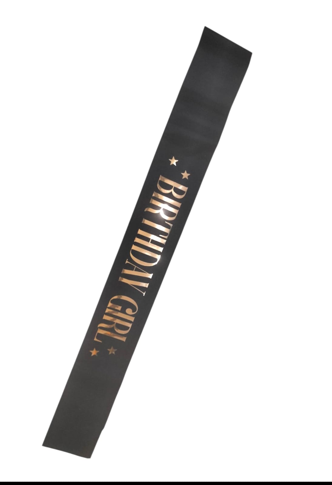 BIRTHDAY GIRL SASH BLACK