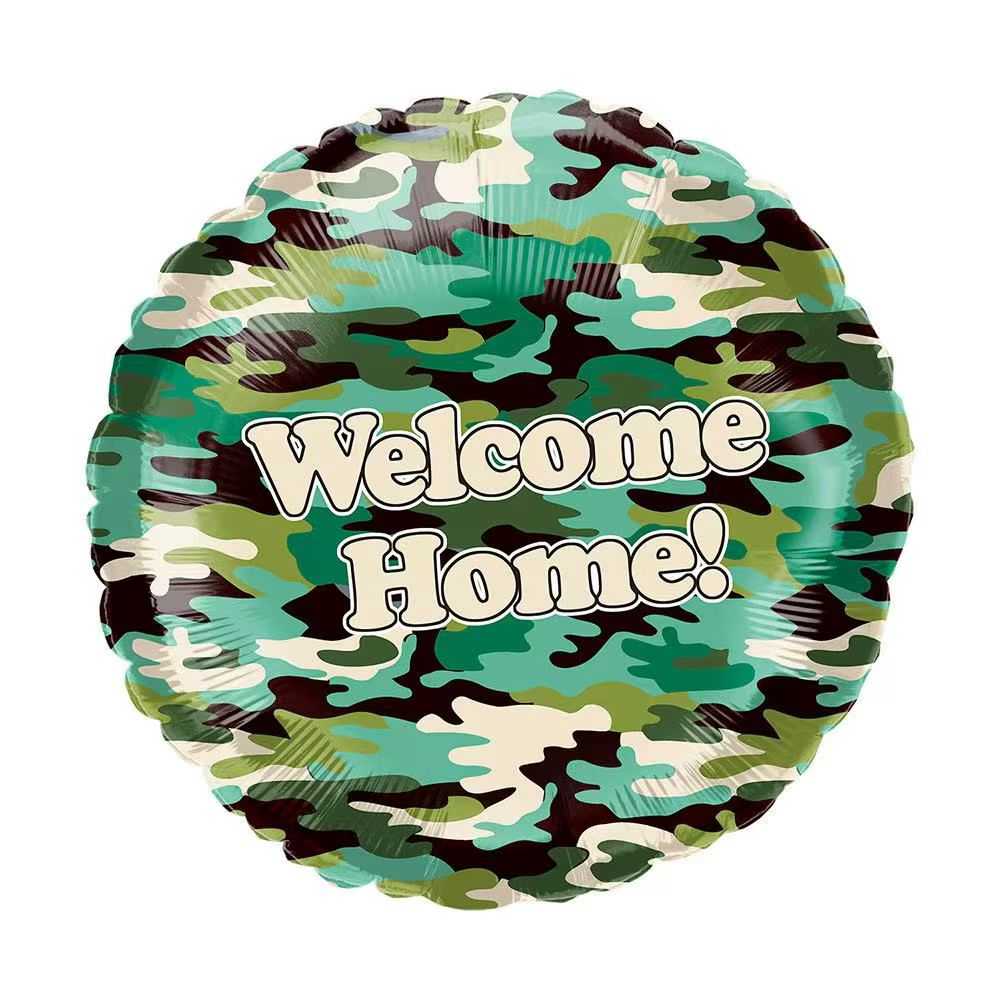 18 Inch Welcome Home Army Balloon