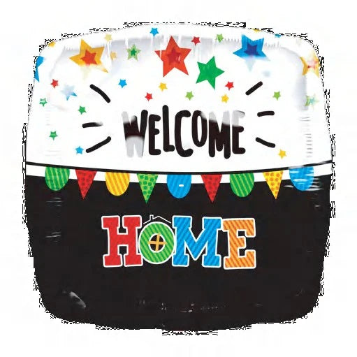 18 Inch welcome Home White And Black Festive Balloon