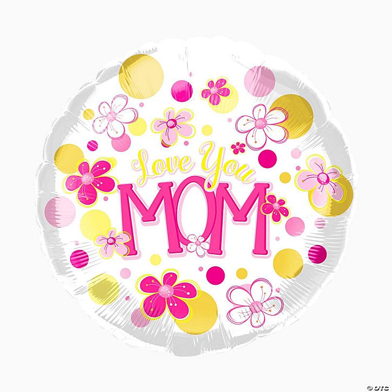 18 Inch Love you Mom Balloon