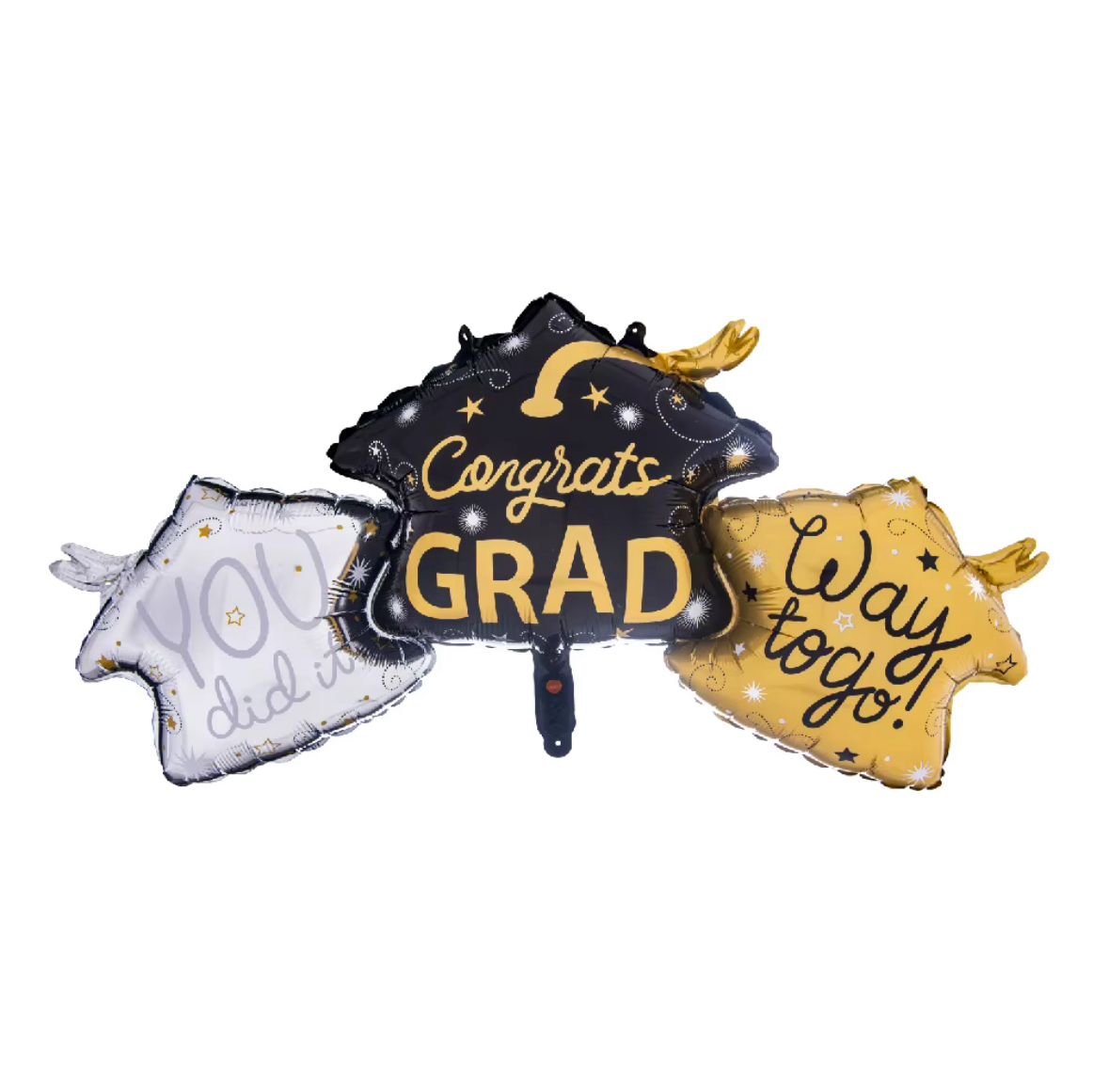 46 Inch Trio Graduation Cap Balloon
