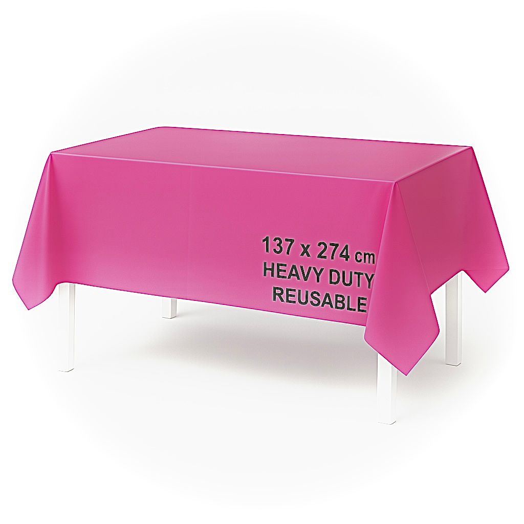 SOLID COLOR TABLE COVER HOT PINK