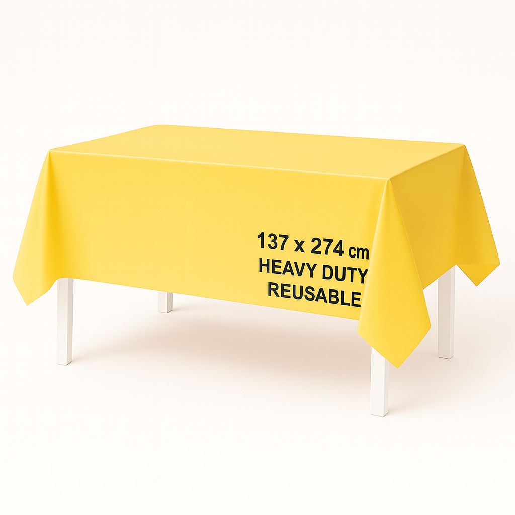 SOLID COLOR TABLE COVER YELLOW
