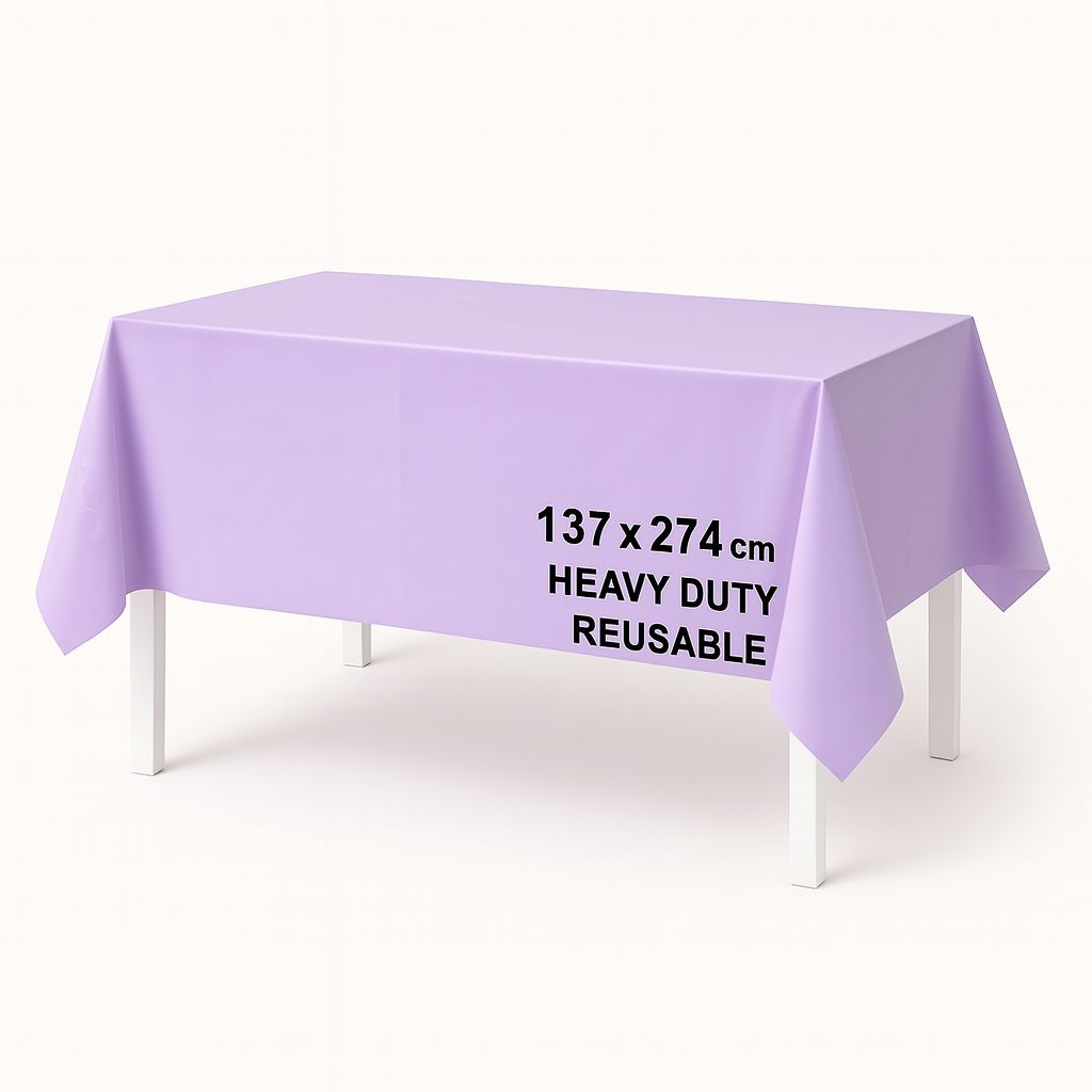 SOLID COLOR TABLE COVER LILAC PURPLE