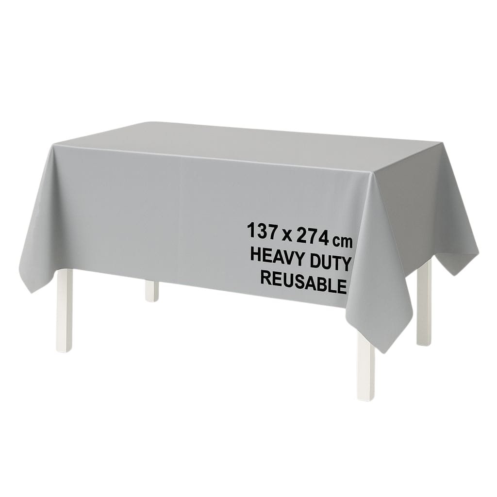 SOLID COLOR TABLE COVER SILVER