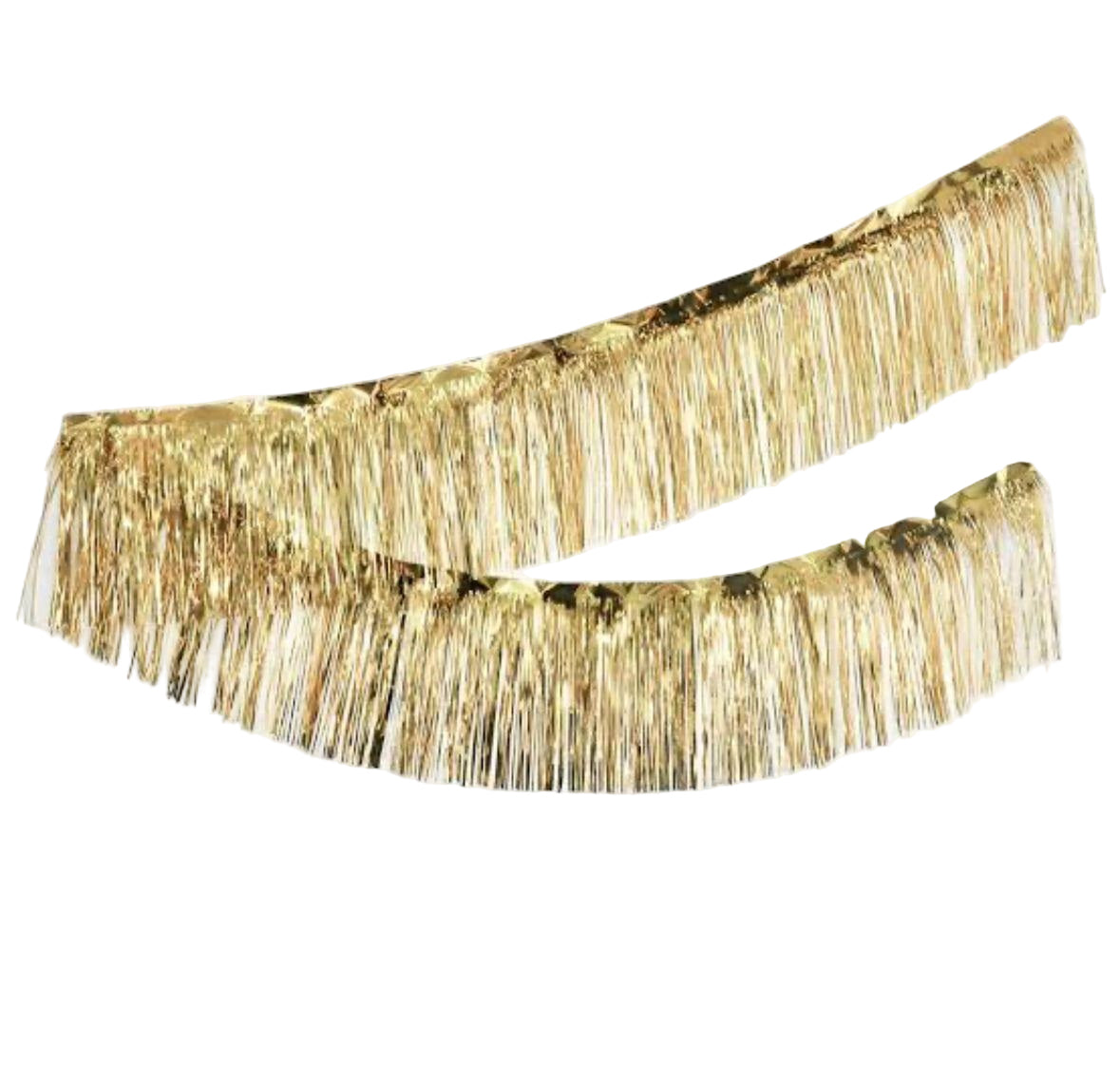 TINSEL SHORT FRINGE CURTAIN GOLD