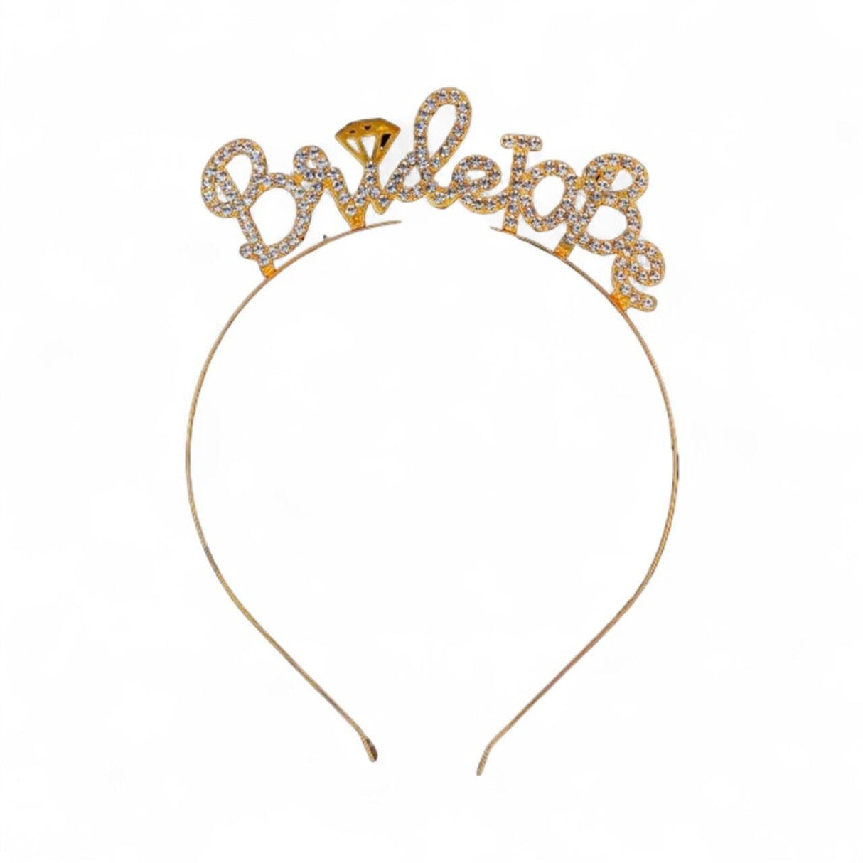 BRIDE TO BE STRUSS HEAD BAND GOLD