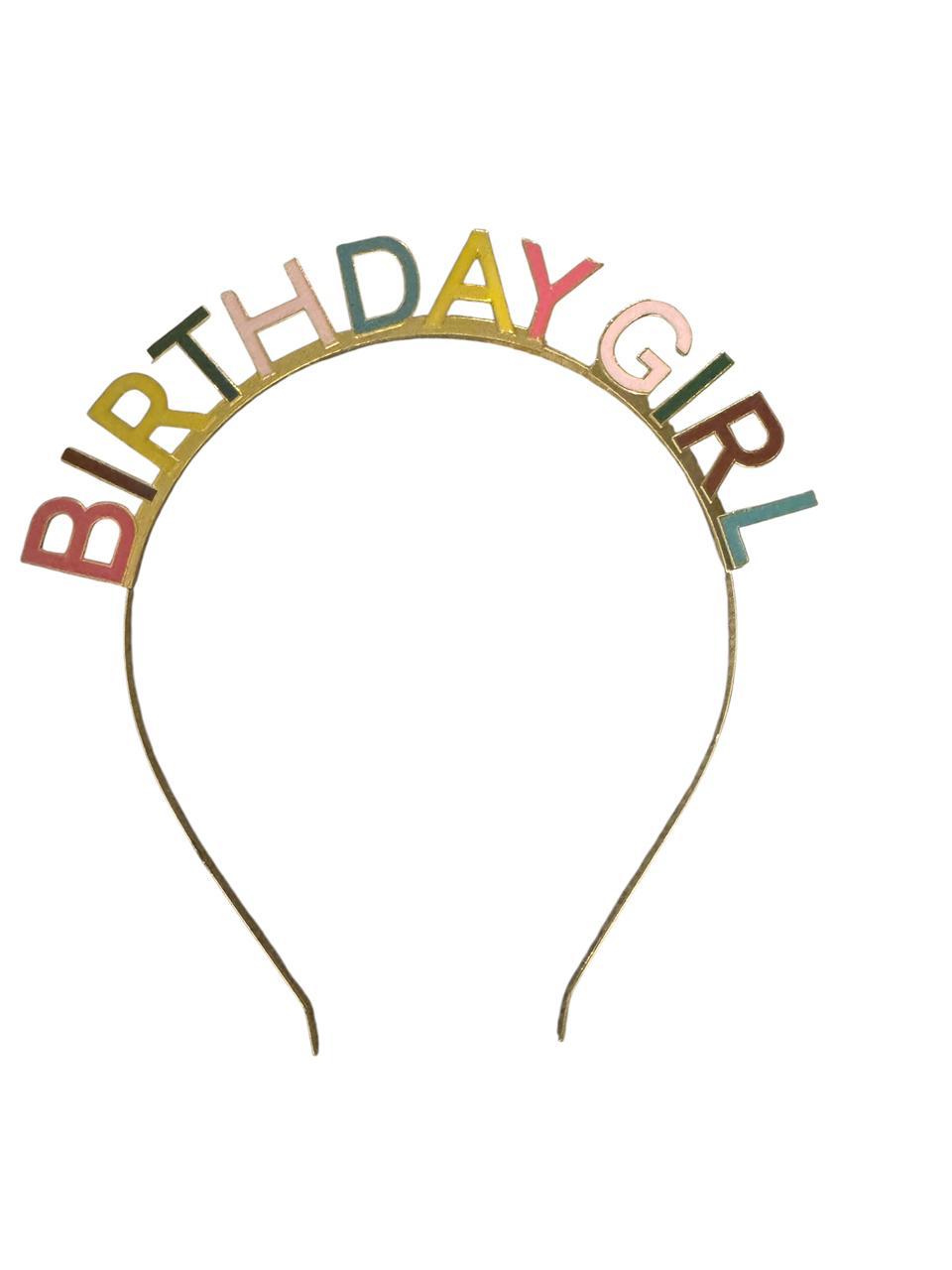 BIRTHDAY GIRL COLORFUL HEAD BAND