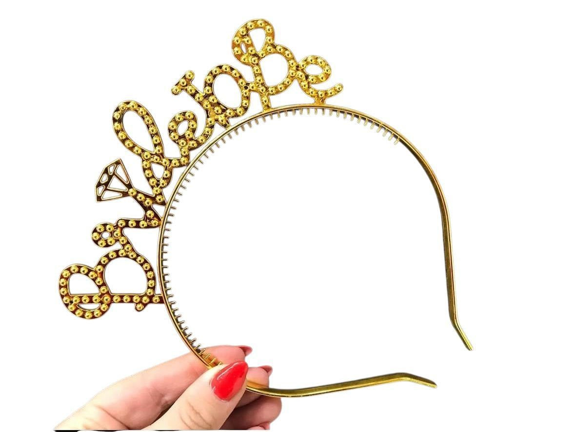 BRIDE HEAD BAND GOLD