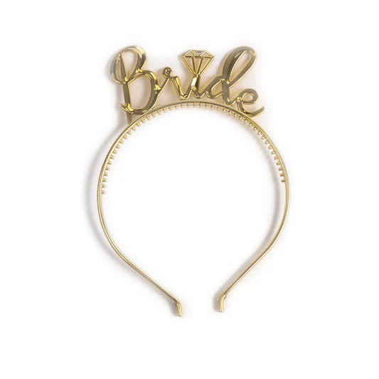 BRIDE HEAD BAND GOLD