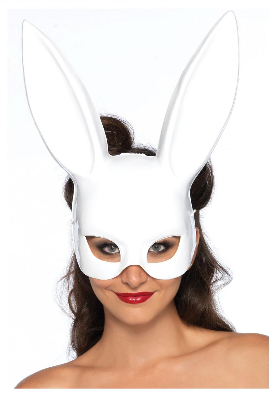 BUNNY MASK WITH EARS WHITE