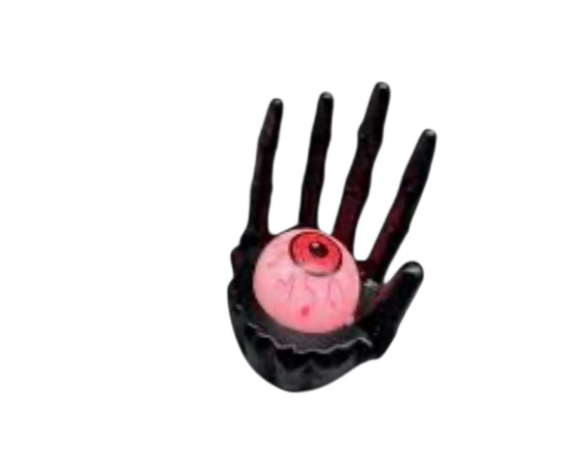LIGHT UP HALLOWEEN SCARY EYE IN CREEPY HAND