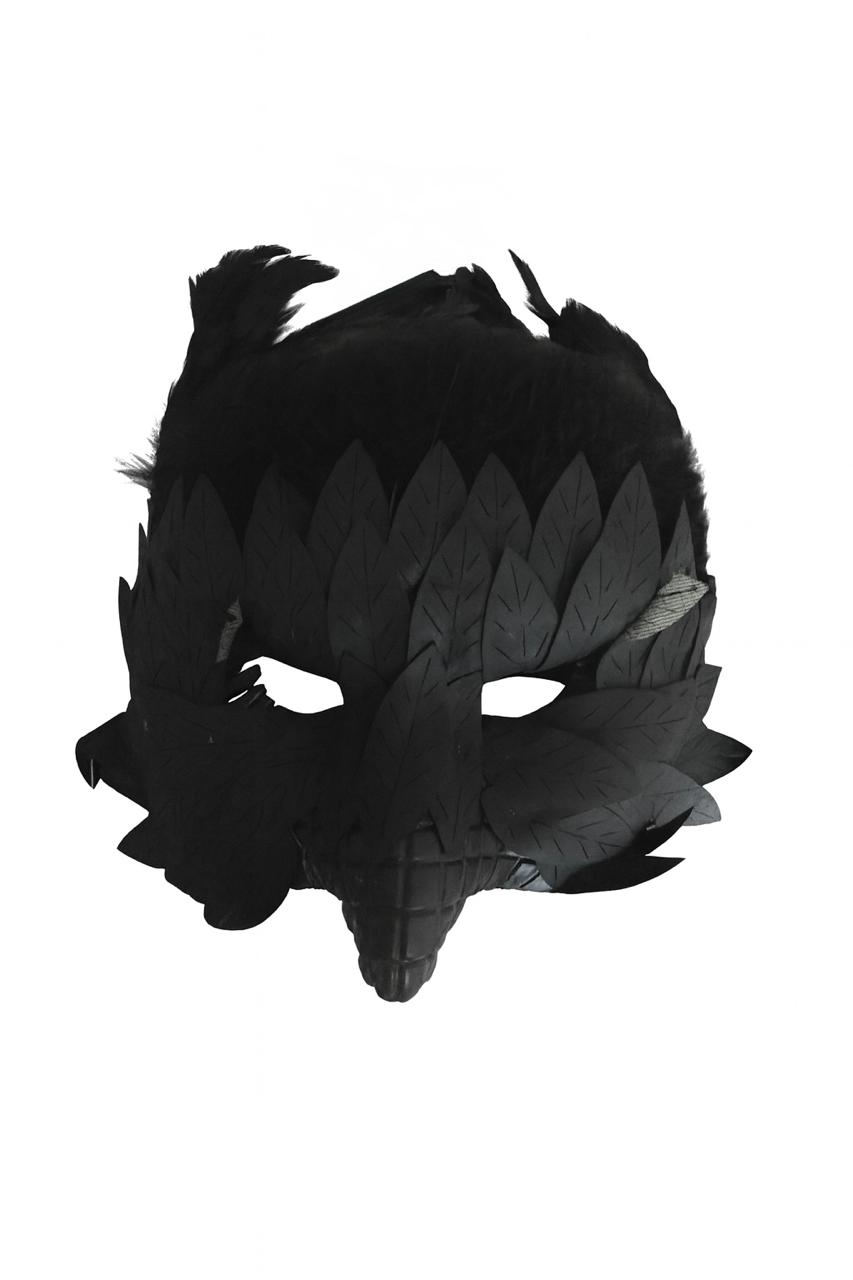 LEATHER MASQUERADE MASK BLACK