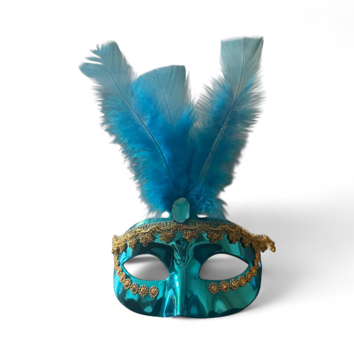 PALE BLUE MIDDLE FEATHER MASK