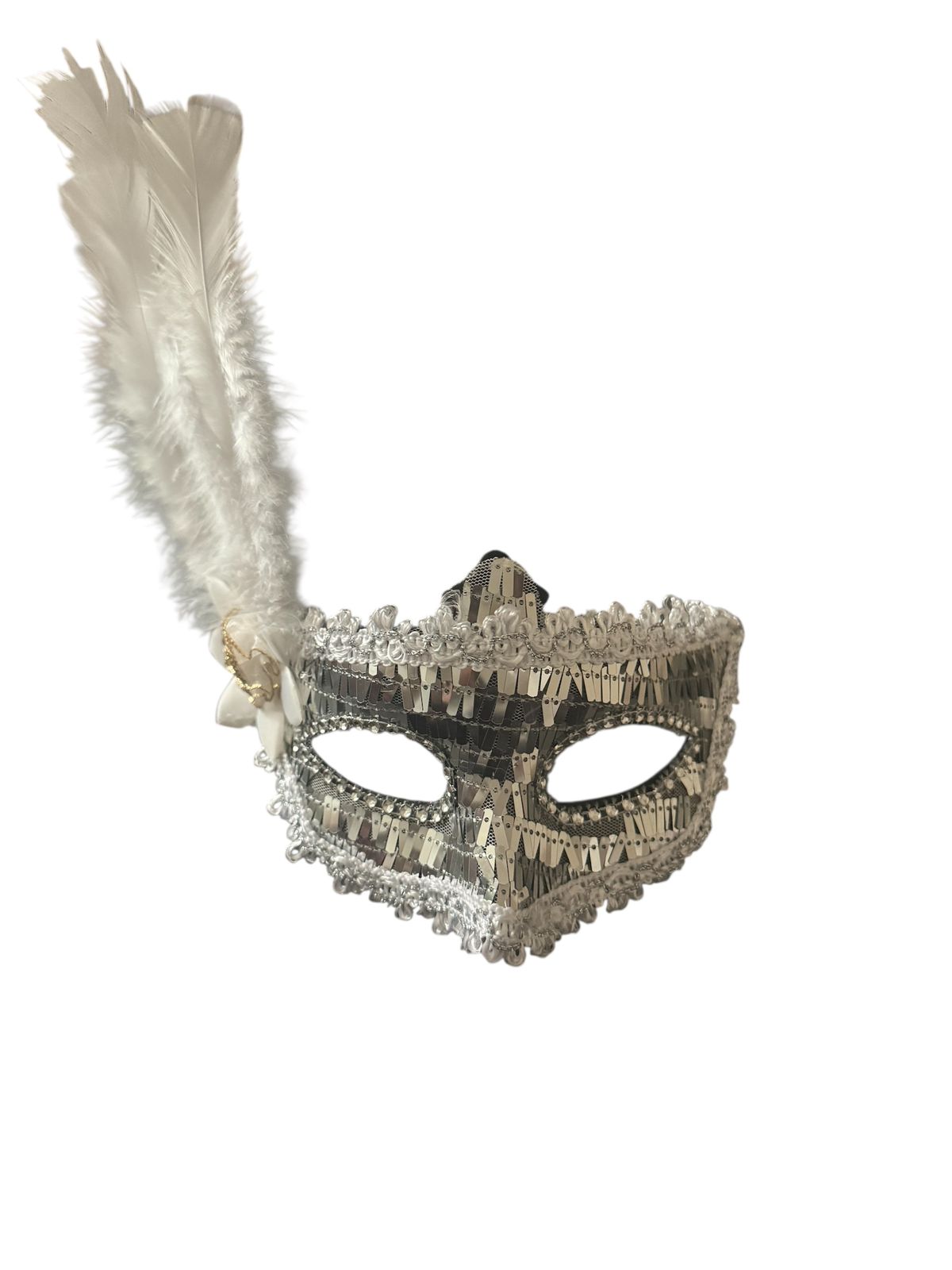 SILVER SHIMMER MASK