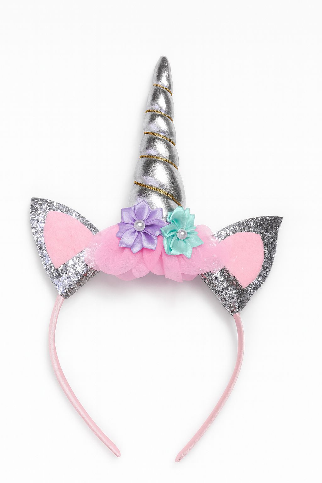 UNICORN FLASHING HEAD BAND SILVER