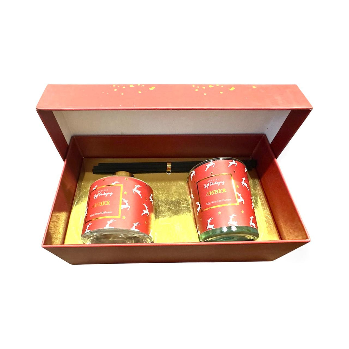 CHRSTMAS CANDLES DIFFUS RED