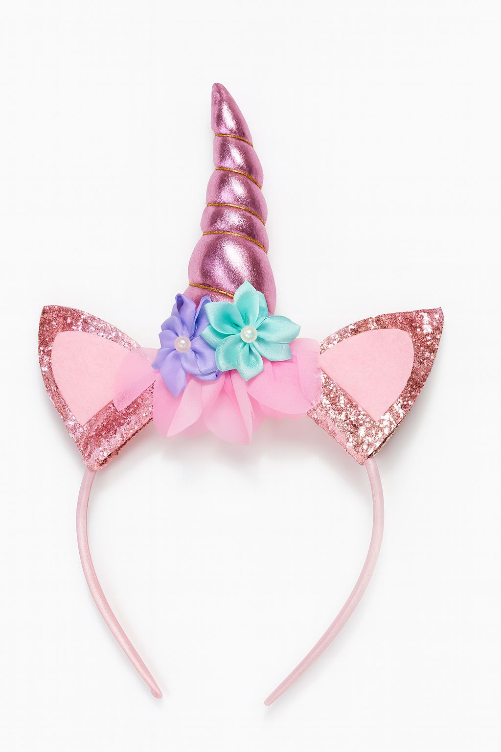 UNICORN FLASHING HEAD BAND PINK