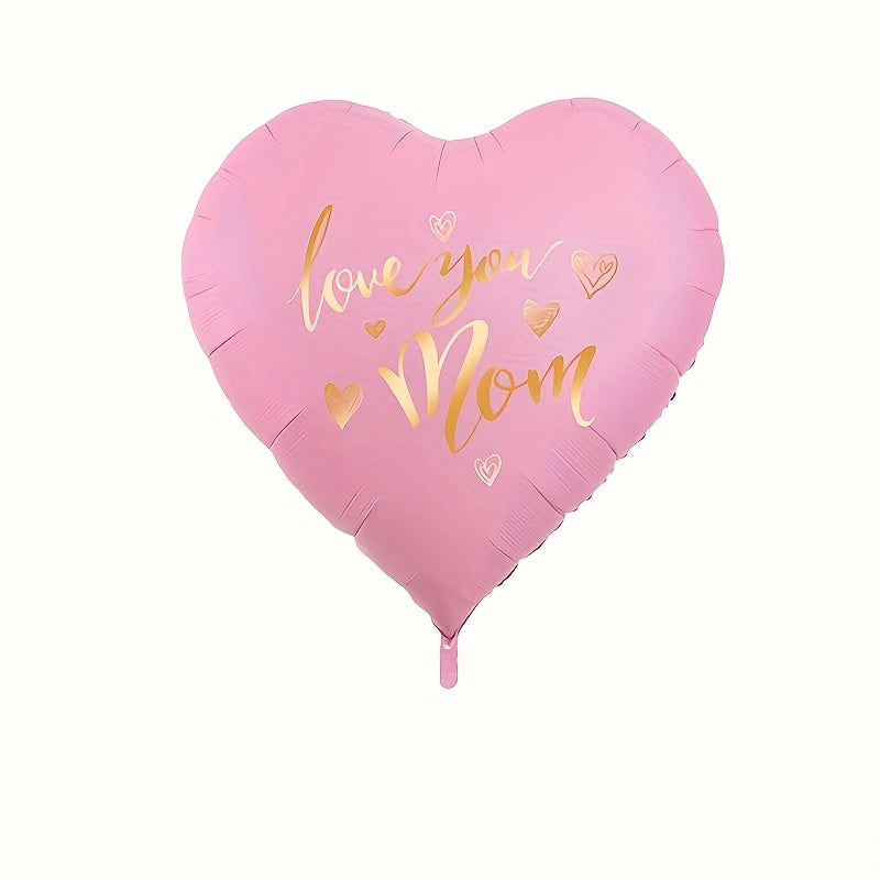 LOVE YOU MUM PINK HEART LARGE SHAPE BALLOON