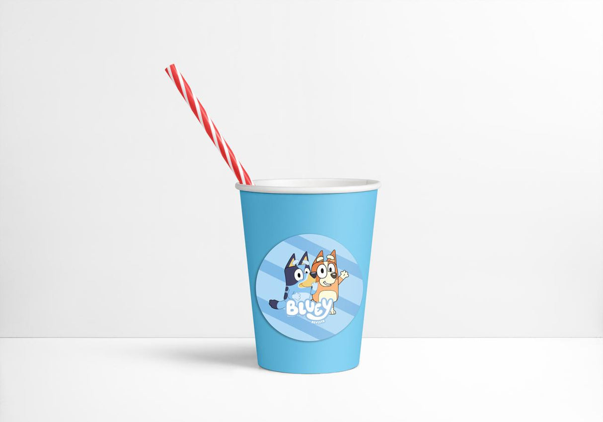 BLUEY CUP 8 PCS